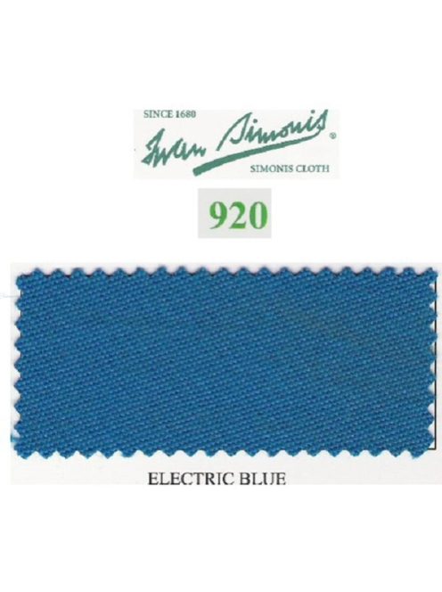 Posztó Simonis 920, electric blue 195 cm