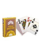 COPAG TEXAS HOLD'EM PÓKER KÁRTYA GOLD RANGE 100% PLASZTIK 10 KARTON (120 CSOMAG)