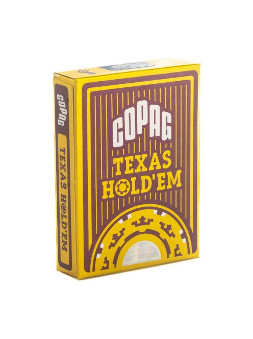 COPAG TEXAS HOLD'EM PÓKER KÁRTYA GOLD RANGE 100% PLASZTIK 10 KARTON (120 CSOMAG)