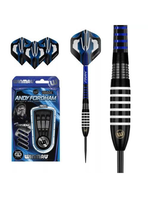 Winmau dart szett steel ANDY FORDHAM 90% 23g ONYX GRIP