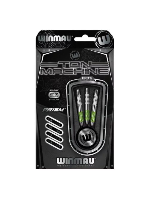 Dart szett Winmau steel TON MACHINE 80% wolfram DARTS G/W 25g