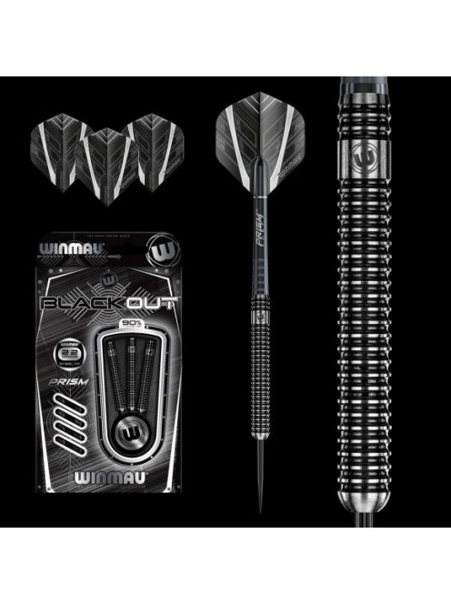 Dart szett Winmau steel BLACKOUT 90% wolfram 22g