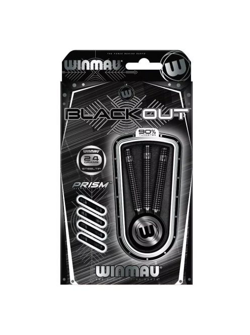 Dart szett Winmau steel BLACK OUT 90% 