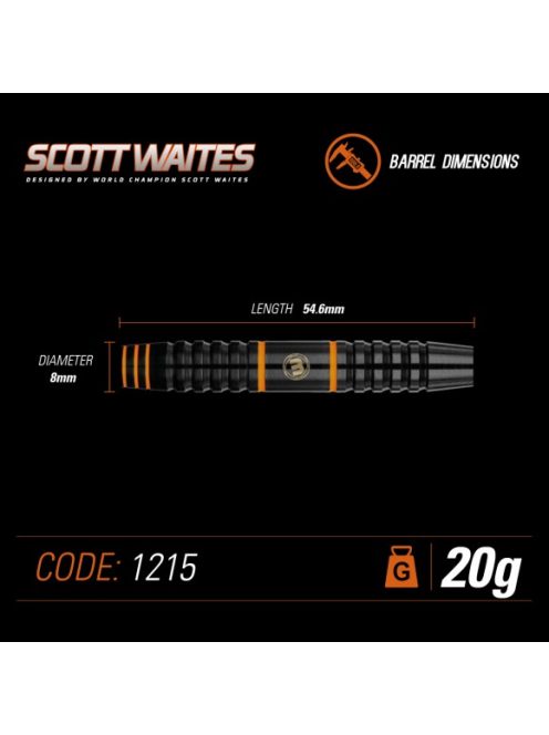 DART SZETT WINMAU STEEL SCOTT WAITES conversion 20g BRASS steel és soft