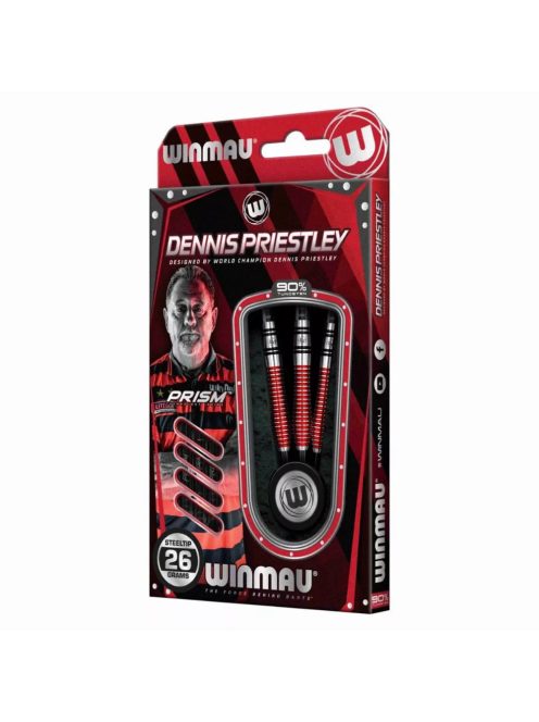 Winmau steel szett Dennis Priestley 90% wolfram 26g