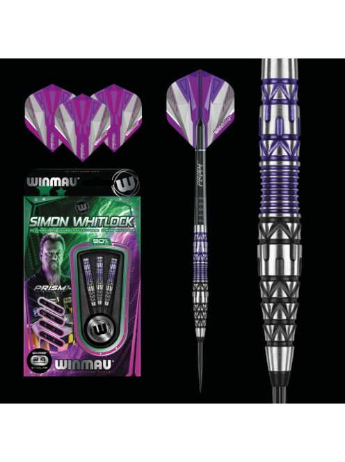 Darts steel szett Winmau Simon Whitlock Különleges Kiadás 24g 90% wolfram