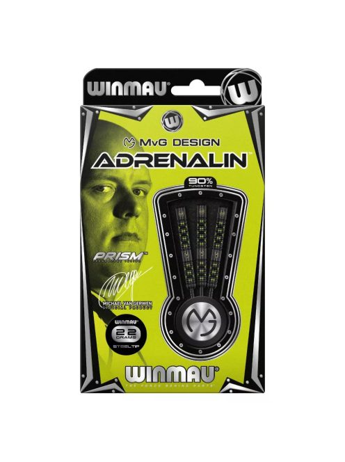 Dart szett Winmau steel MvG Adrenalin 22g, 90%