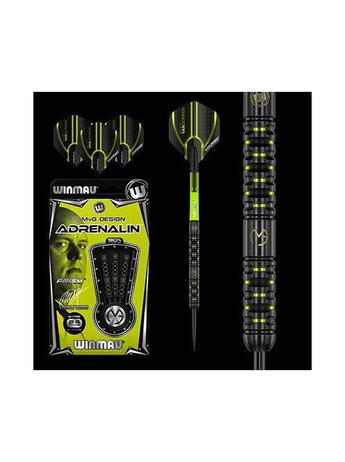 Dart szett Winmau steel MvG Adrenalin 24g, 90% wolfram