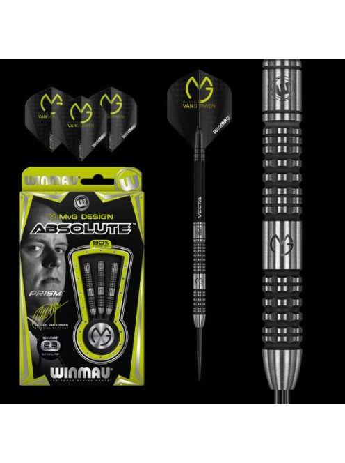 Dart szett Winmau steel MvG Absolute 23g, 90% wolfram (utolsó darabok)