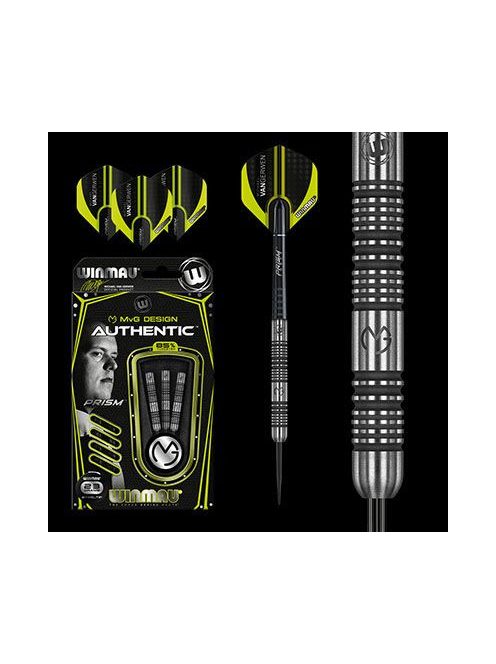 Dart szett Winmau steel MvG Authentic 23g, 85% wolfram