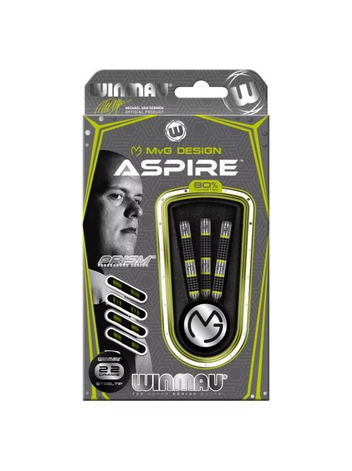 Dart szett Winmau steel MvG Aspire 22g, 80% 