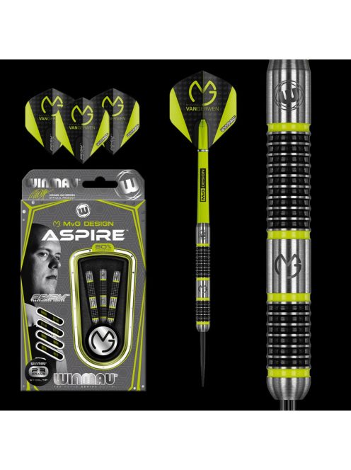 Dart szett Winmau steel MvG Aspire 23g, 80% wolfram