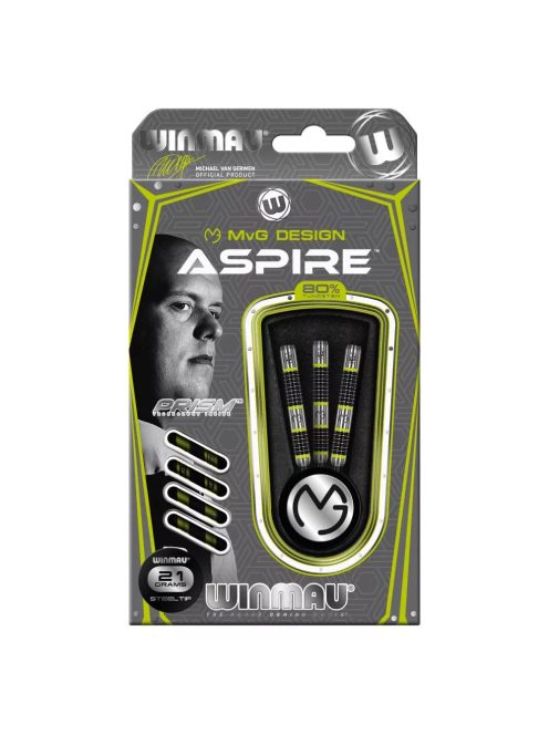 Dart szett Winmau steel MvG Aspire 21g, 80%