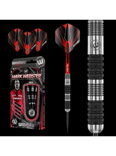 Dart szett Winmau Steel Mark Webster 23g 90% wolfram