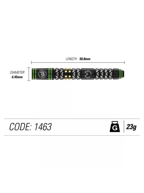 Dart szett Winmau steel Michael van Gerwen Vantage 23g 90%