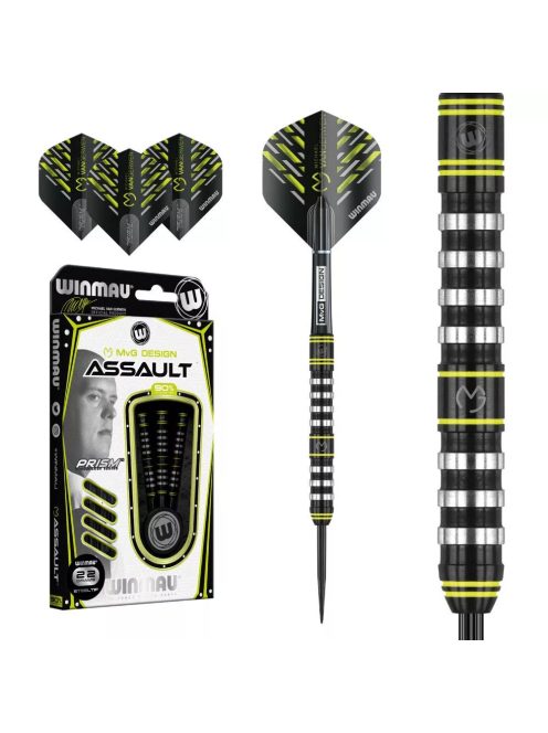 Dart szett Winmau Steel Michael van Gerwen Assault 22g 90%