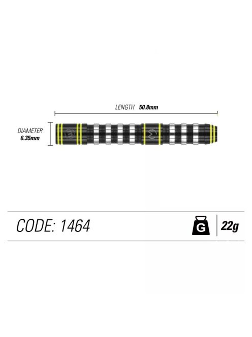 Dart szett Winmau Steel Michael van Gerwen Assault 22g 90%