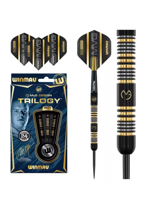 Dart szett Winmau steel MvG Trilogy 24g, 90%