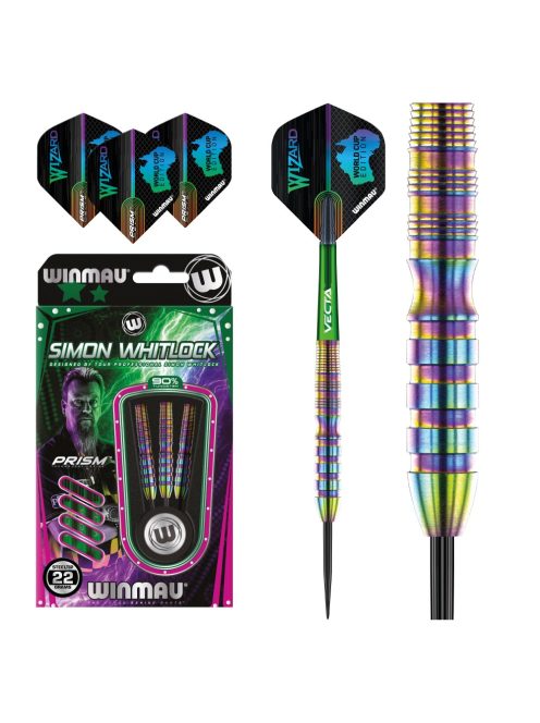 WINMAU STEEL SZETT SIMON WHITLOCK WORLD CUP SE STEEL 23G 90% WOLFRAM