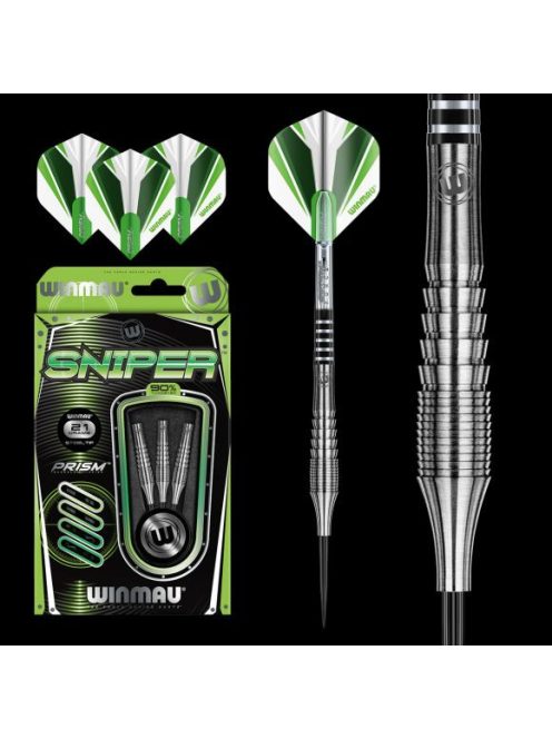 DART SZETT STEEL WINMAU SNIPER 21G, 90% WOLFRAM