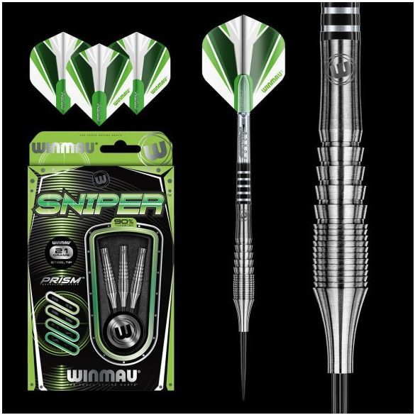 DART SZETT STEEL WINMAU SNIPER 21G, 90% WOLFRAM