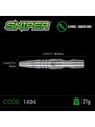 DART SZETT STEEL WINMAU SNIPER 21G, 90% WOLFRAM