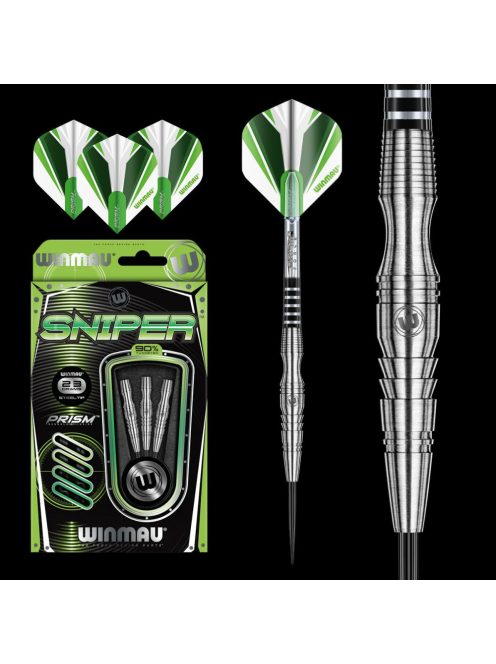 DART SZETT STEEL WINMAU SNIPER 23G, 90% WOLFRAM