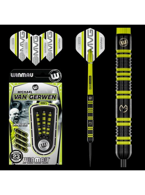 DART SZETT STEEL WINMAU MVG PRO-SERIES 23G, 85% WOLFRAM (utolsó darabok)