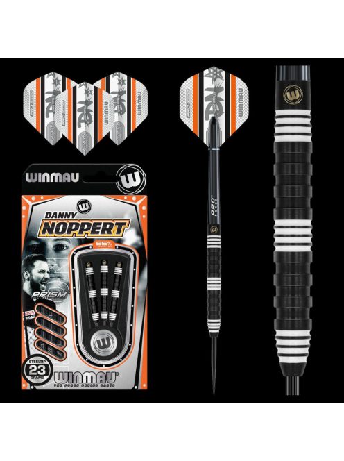 DART SZETT STEEL WINMAU DANNY NOPPERT PRO-SERIES 23G, 85% WOLFRAM