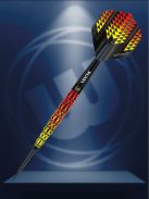 DART SZETT STEEL WINMAU FIRESTORM FLAME TAPERED 25G, 90% WOLFRAM