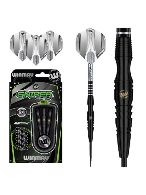 Dart szett steel Winmau Sniper Black 24g, 90%