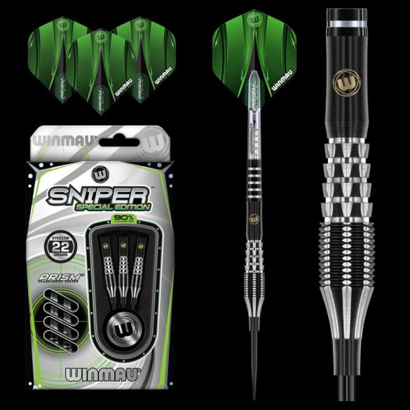  DART SZETT STEEL WINMAU SNIPER S.E. 22G, 90% WOLFRAM