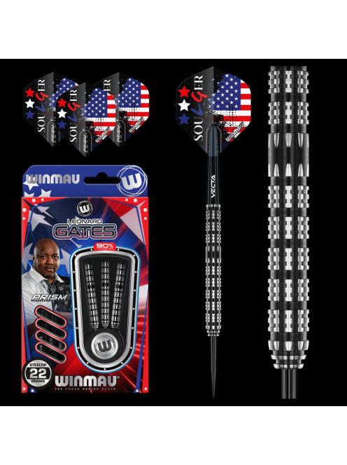 DART SZETT STEEL WINMAU LEONARD GATES 22G, 90% WOLFRAM