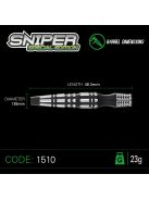 DART SZETT STEEL WINMAU SNIPER S.E. 23G, 90% WOLFRAM