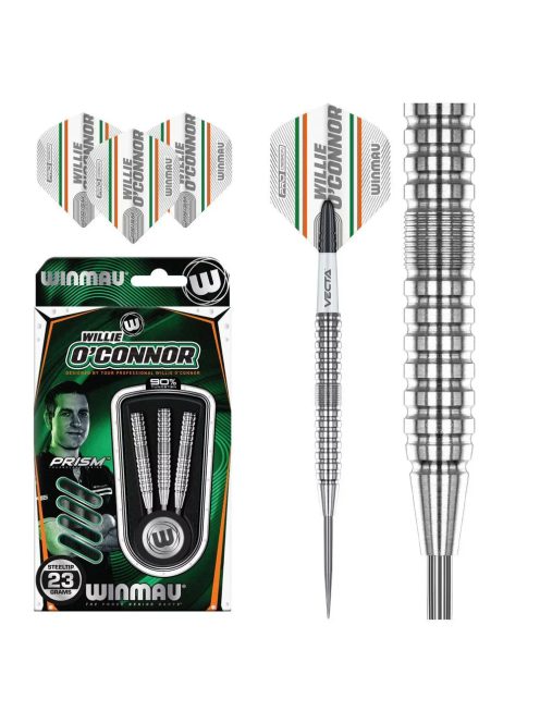 DART SZETT STEEL WINMAU WILLIE O'CONNOR 23G, 90% WOLFRAM