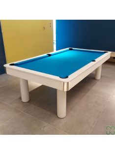 pool biliárd/étkező asztal NIR Red Devil Bianco 6'