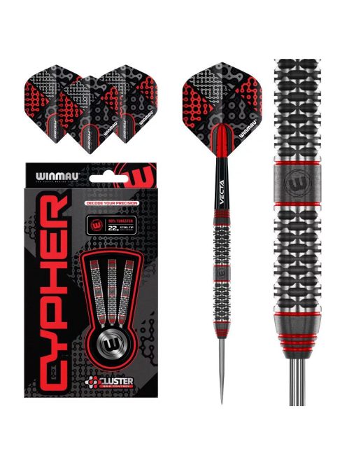 Dart szett Winmau steel Cypher 22g, 90%