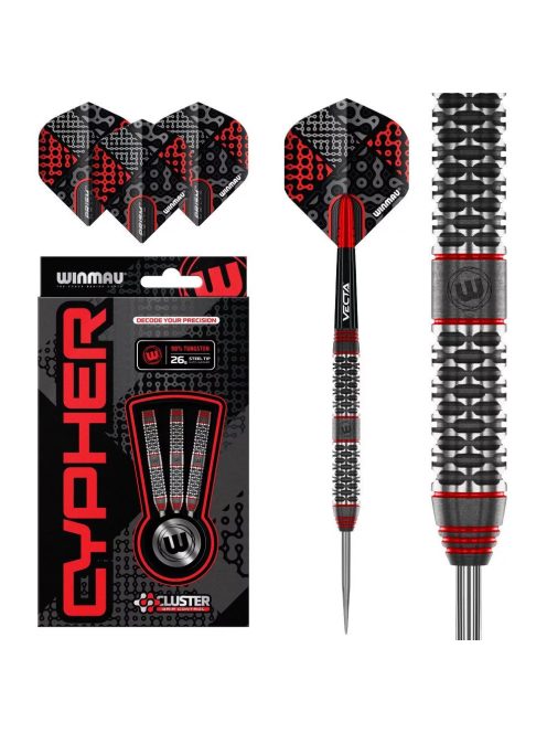 Dart szett Winmau steel Cypher 26g, 90%