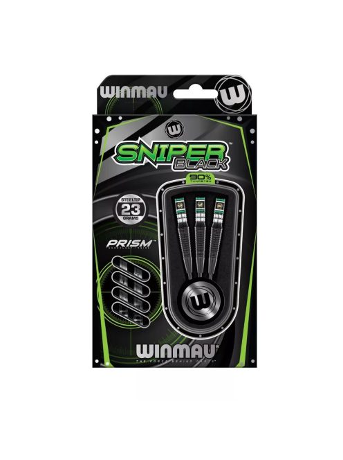 Dart szett Winmau steel Sniper Black Edition 23g, 90%