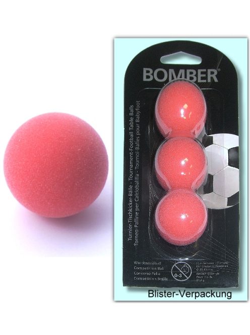 Foosball Robertson Bomber polyurethane red, 3 pieces