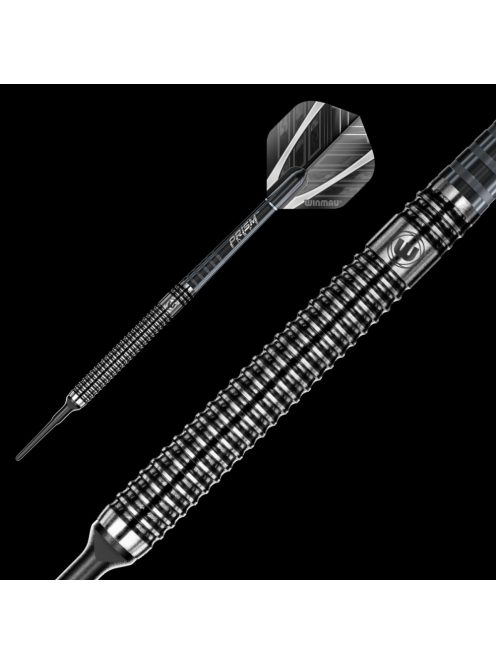 DARTS NYÍL WINMAU SOFT BLACK OUT 90% WOLFRAM 20G