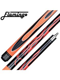 Two-piece pool cue Flamingo orange