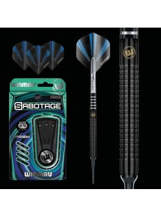 Darts soft set Winmau Sabotage Black 20g, 90% tungsten