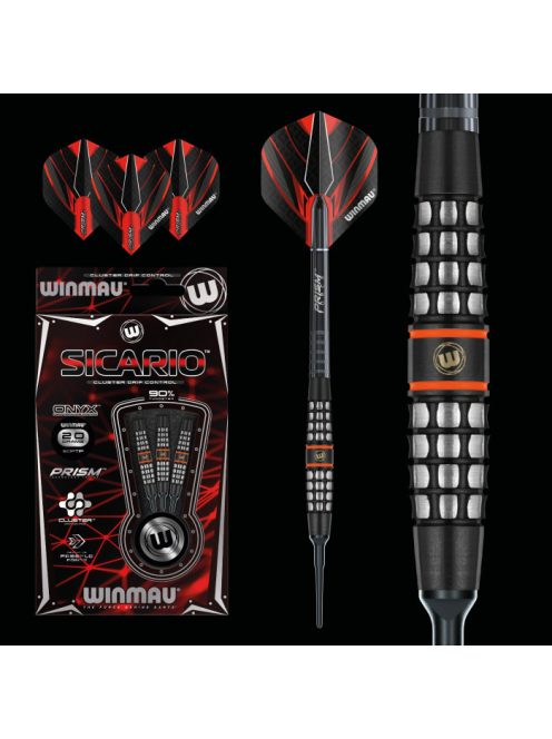 Darts soft szett Winmau Sicario 20g 90% wolfram