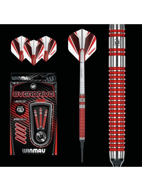 Darts soft szett Winmau Overdrive 20g 90% wolfram