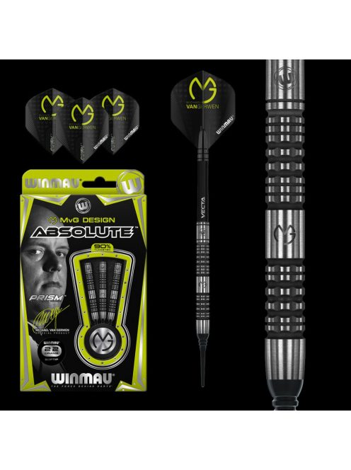 Dart szett Winmau soft MvG Absolute 22g, 90% wolfram