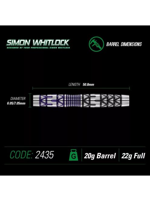 Dart szett Winmau soft Simon Whitlock 22g, 90%