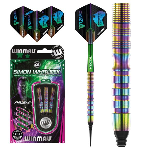 WINMAU STEEL SZETT SIMON WHITLOCK WORLD CUP SE SOFT 18G 90% WOLFRAM