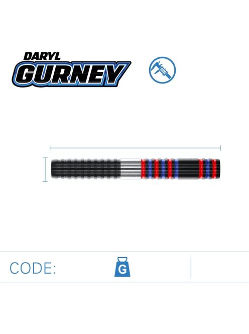 Dart szett soft Winmau Daryl Gurney Pro-Series 20g, 85%