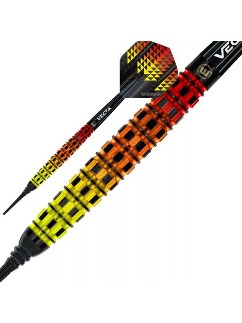 Dart szett soft Winmau Firestorm Flame Tapered 20g, 90%